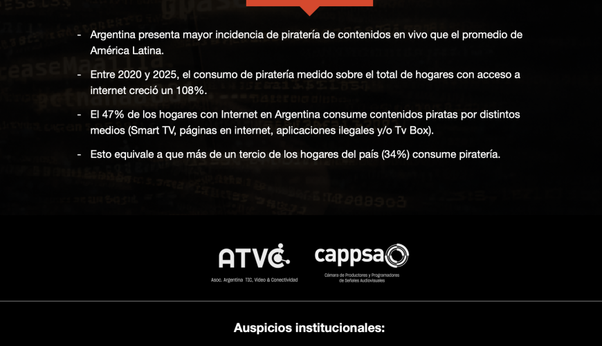 ATA participó del lanzamiento de la nueva campaña de concientización contra la piratería de ATVC y CAPPSA